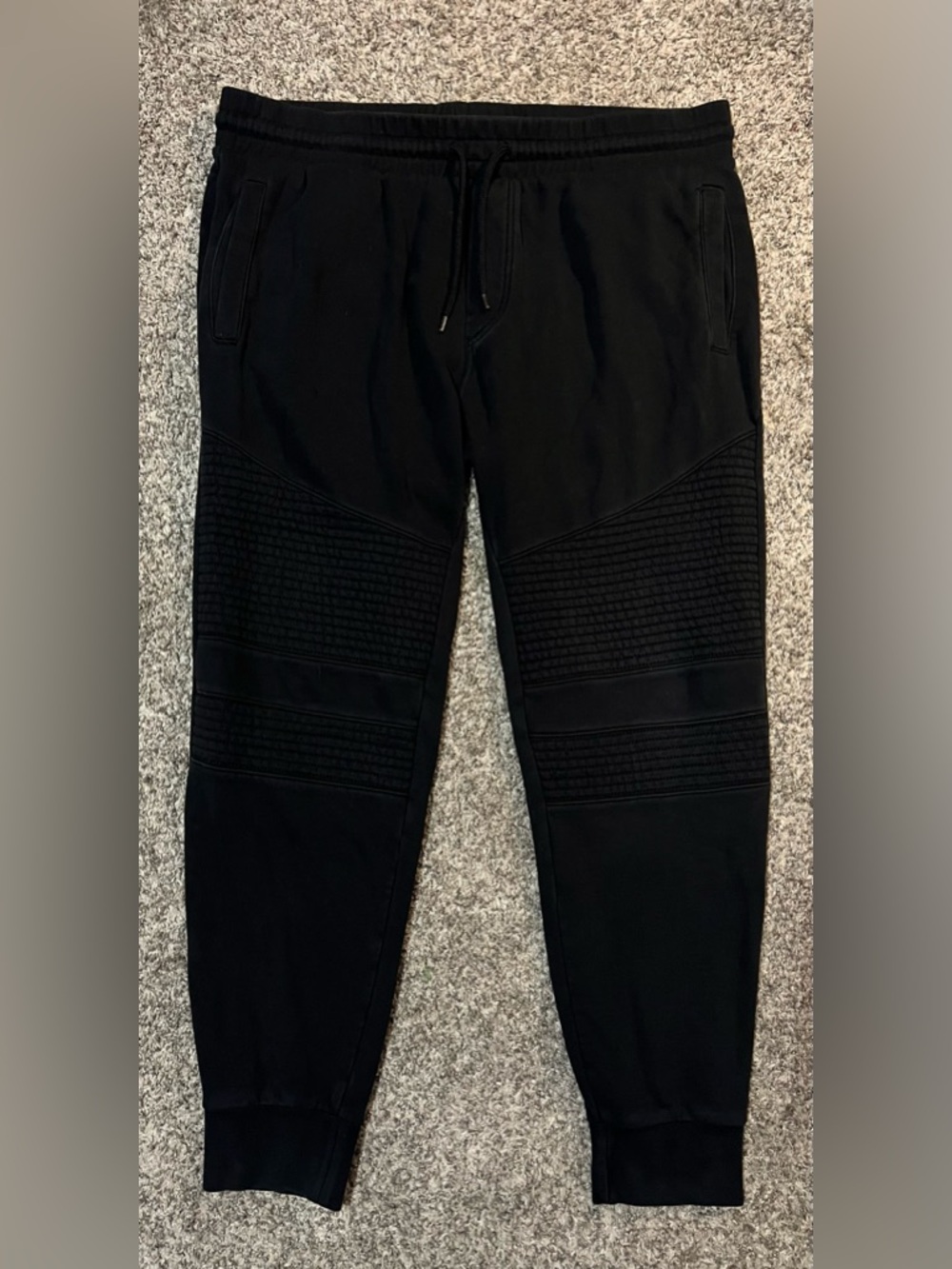2 FOR 1: H&M Men's Black AND Grey Biker Joggers with Drawstring Waist! Size XL. - Picture 2 of 16